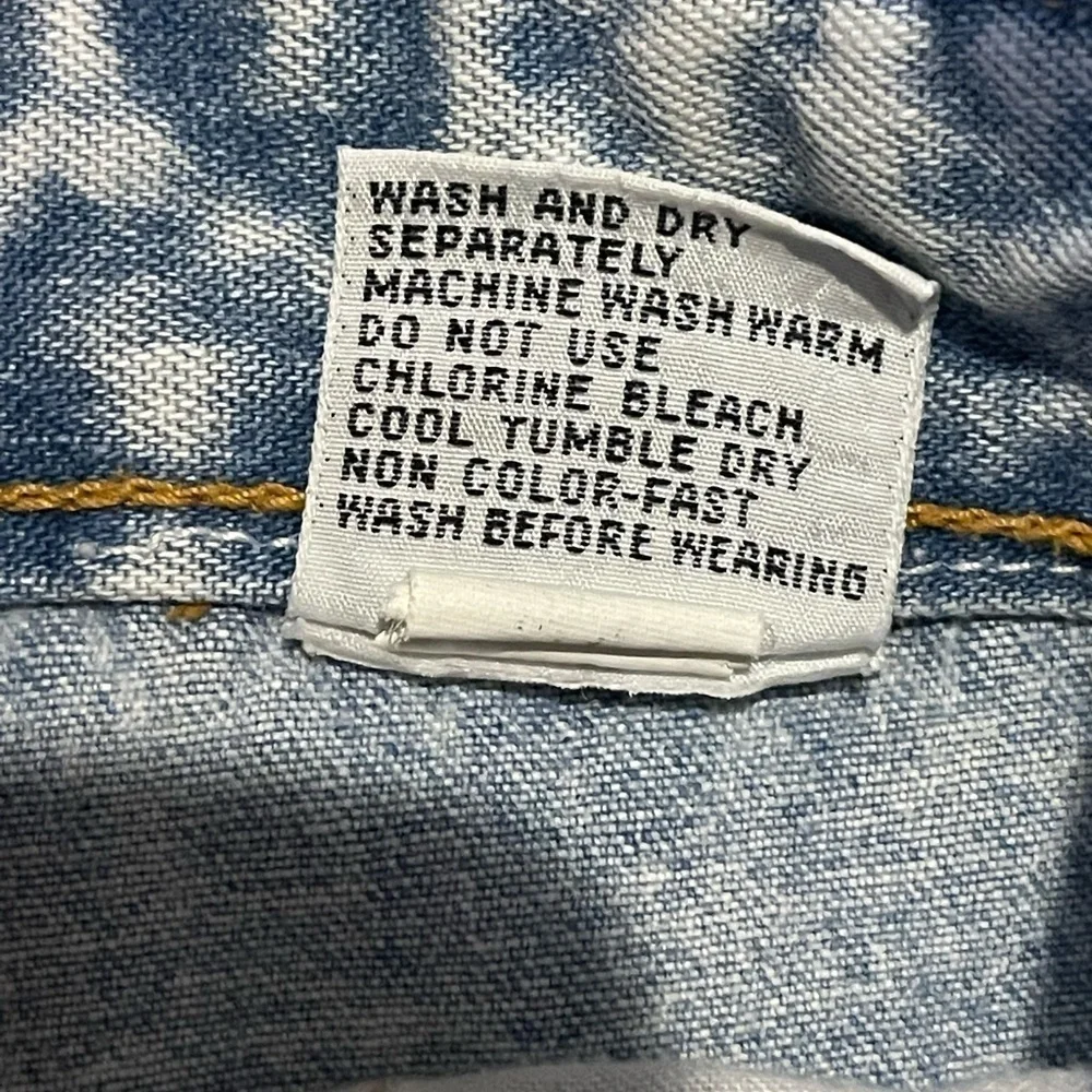 Jordache vintage acid wash overall shorts